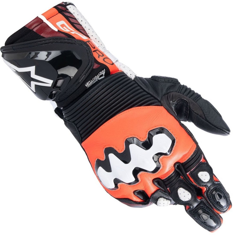 Guantes Alpinestars GP Pro R4 Black / Red / Fluo White